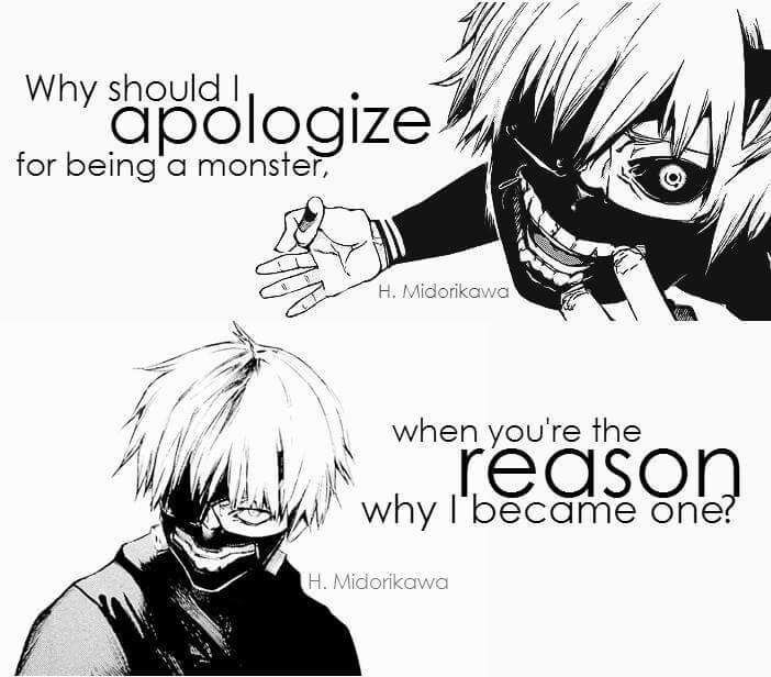 It's better to be hurt than to hurt others -ken kaneki | Anime Amino