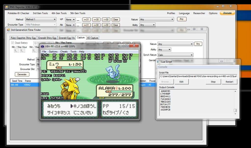 pokemon rng reporter emerald pokemon rng reporter emerald