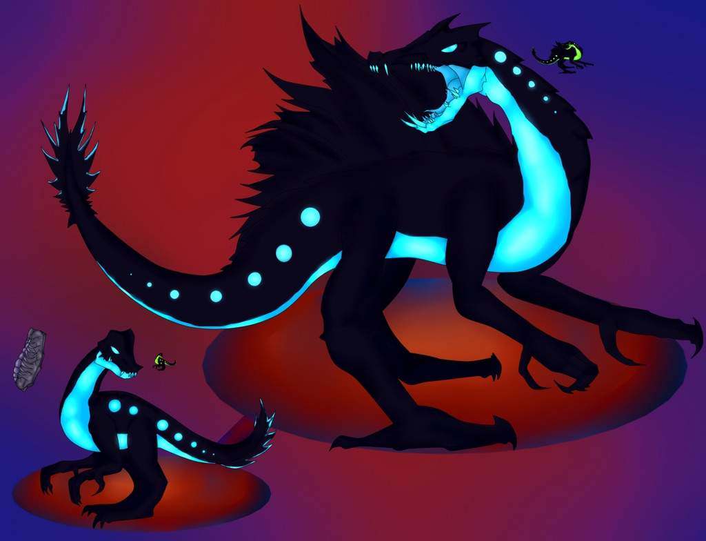 Fakemon: Bioluminescent Spinosaurus | Pokémon Amino