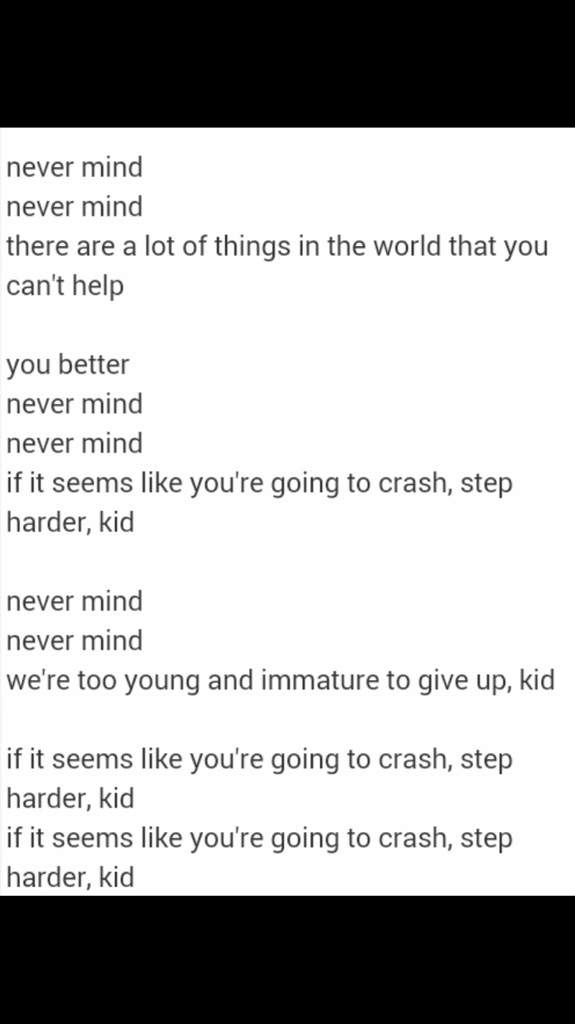 Nevermind Translated Lyrics K Pop Amino