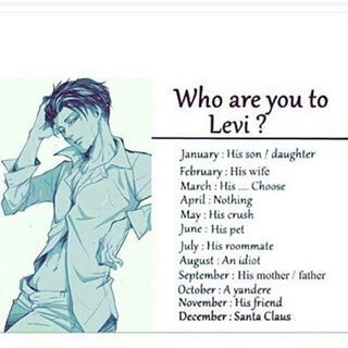 Who are you to Levi? | Anime Amino