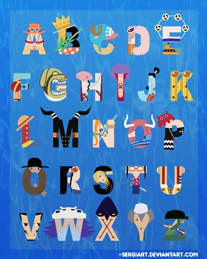 One Piece Alphabet | Anime Amino