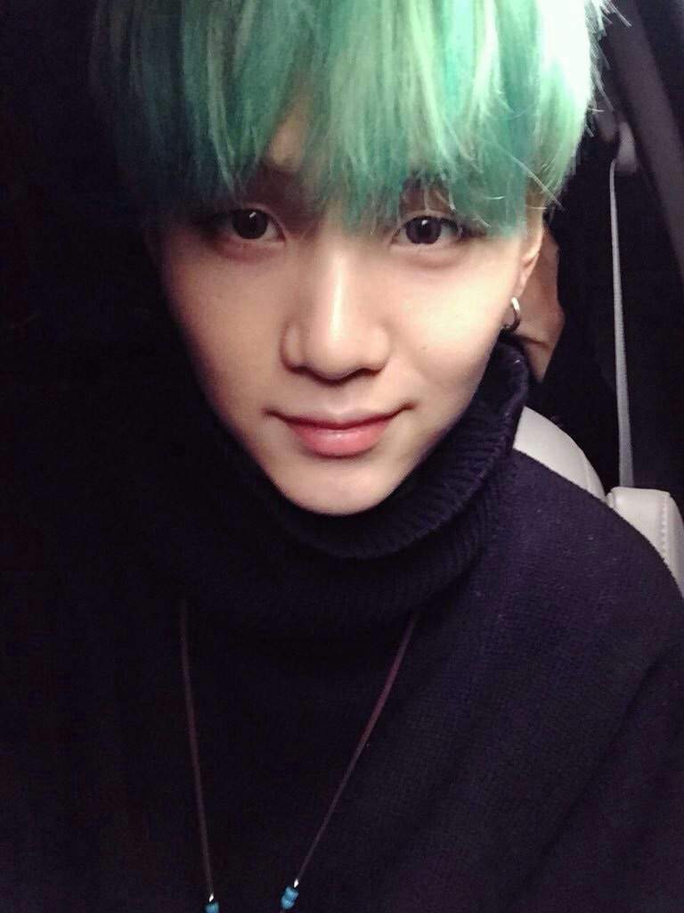 suga green shirt