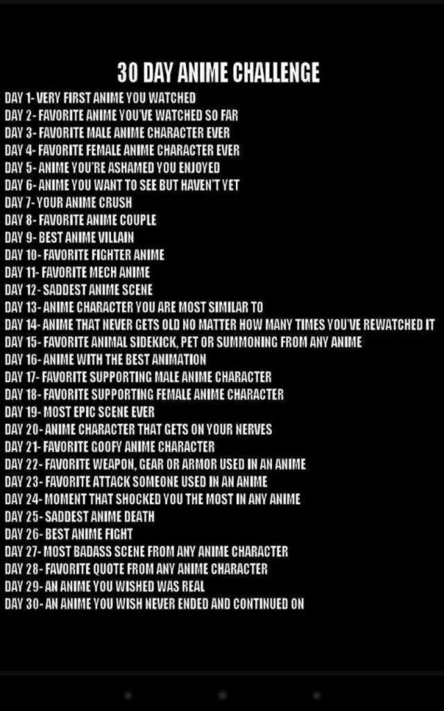 30 Day Anime Challenge Day 9 Anime Amino