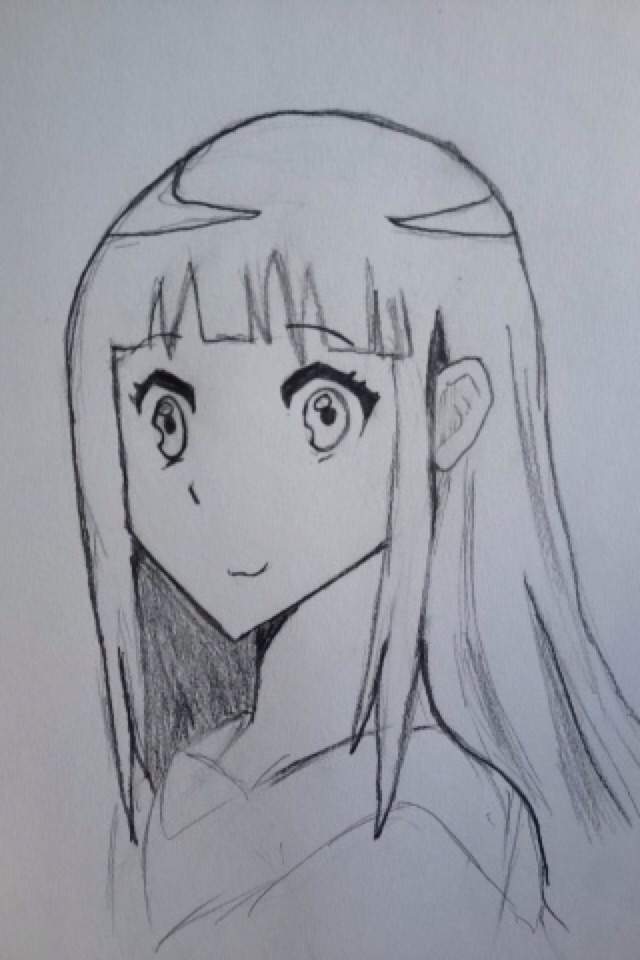 Drawing of Chitanda Eru | Anime Amino