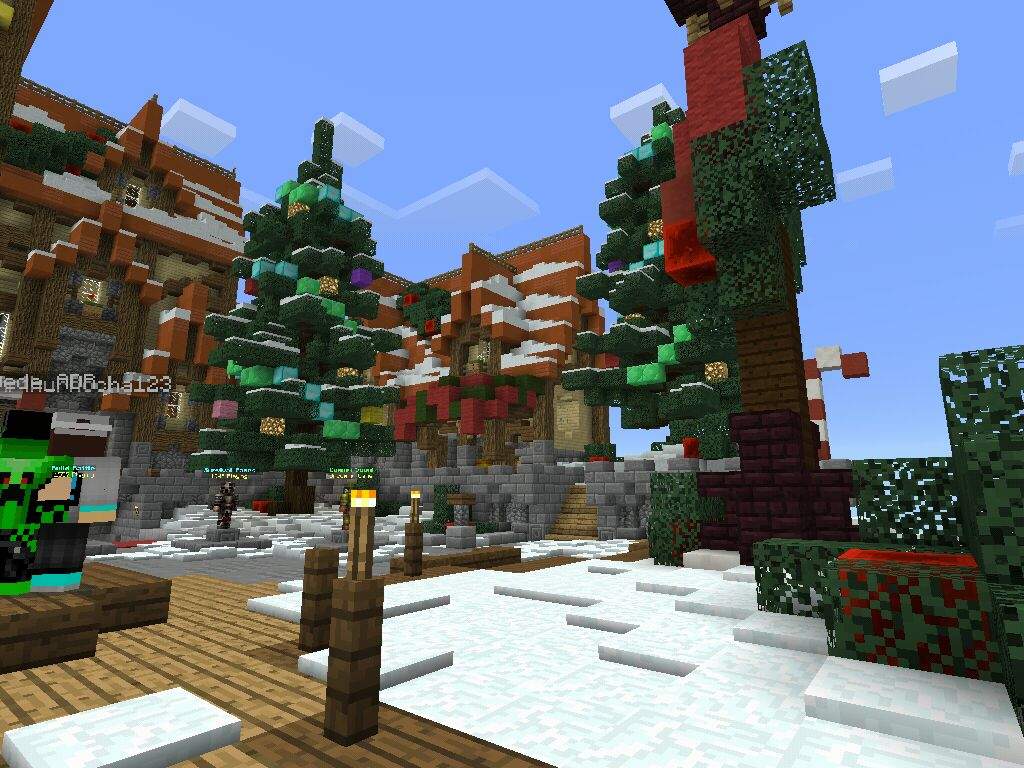 Hypixel PE NEW Christmas Lobby With A Cool New Thing Too | Minecraft Amino