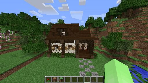 Dark oak and birch house {survival world} | Minecraft Amino