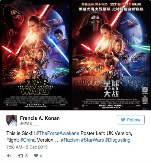 China’s Force Awakens Poster Draws Criticism | Star Wars Amino