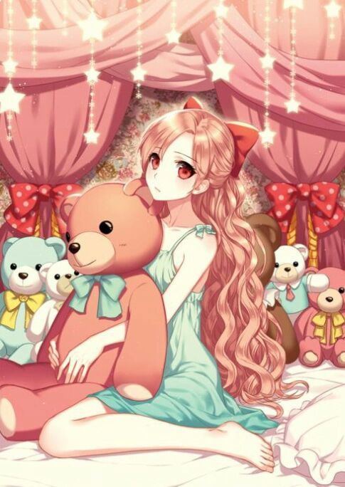 cute anime teddy bear