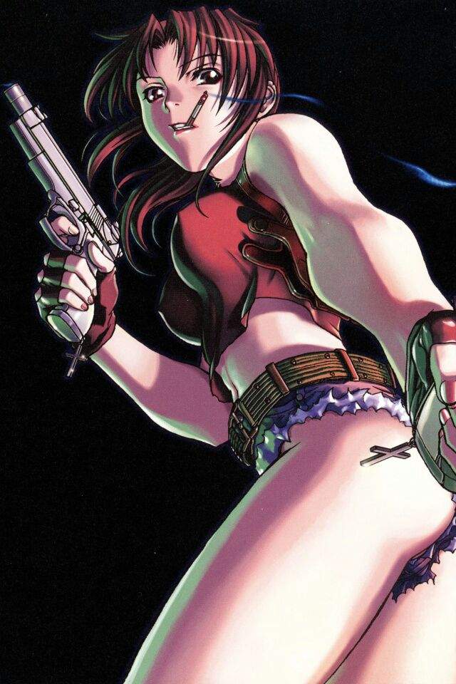 Revy is very competitive, sarcastic, battle hardened, battle hungry, loud, ...