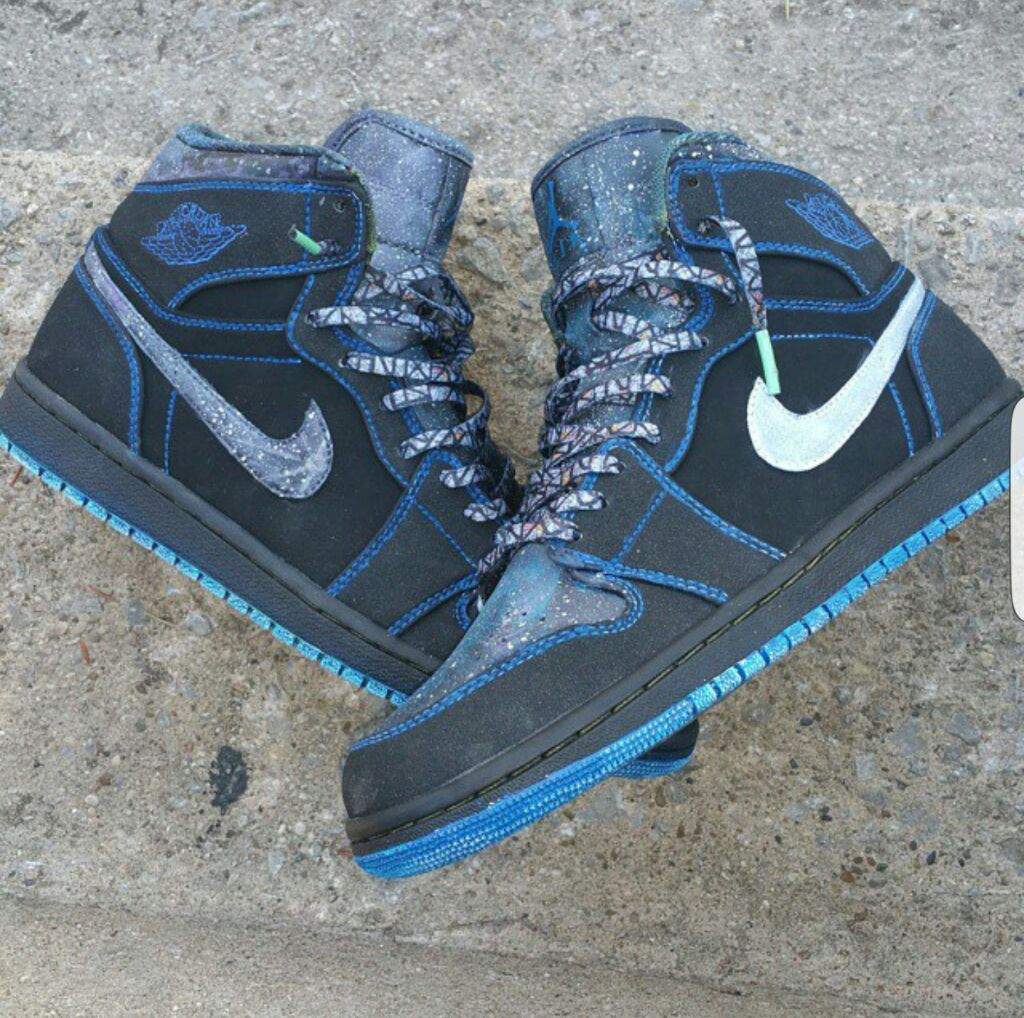 custom galaxy jordans