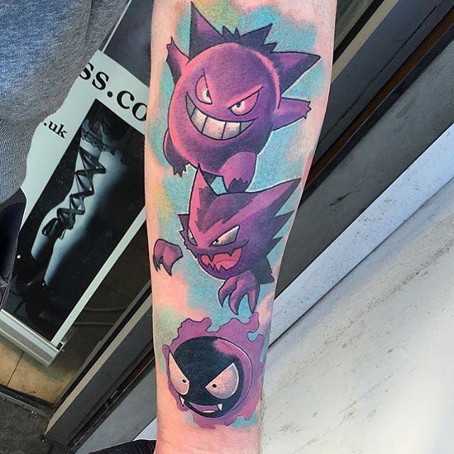 Swagatha Christie on Twitter So happy with my new tattoo Pokemon  gastly haunter gengar tattoos httpstcoOoK6H89KNU  Twitter
