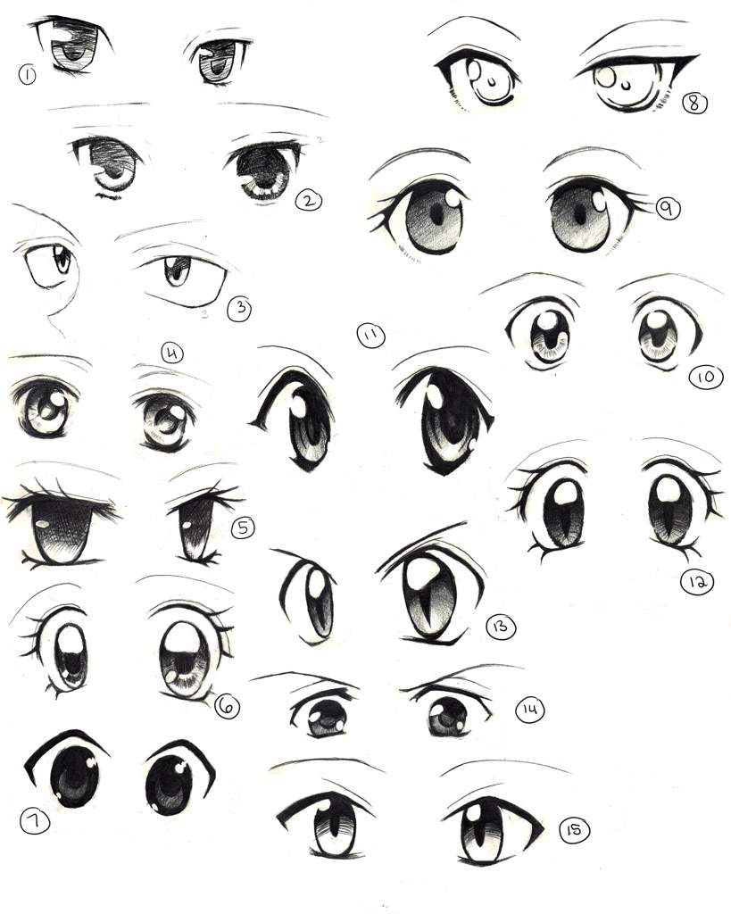 manga eyes pair