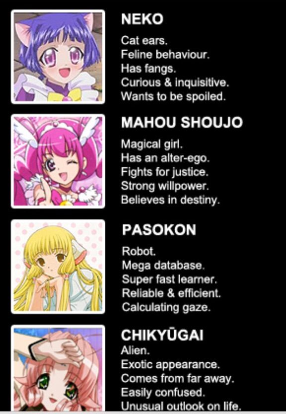 Anime Girl Archetypes Anime Amino