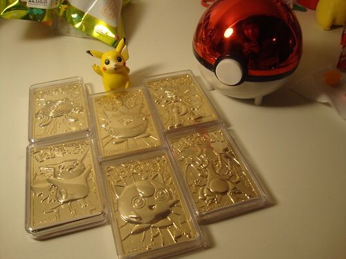 gold plated pokemon cards worth