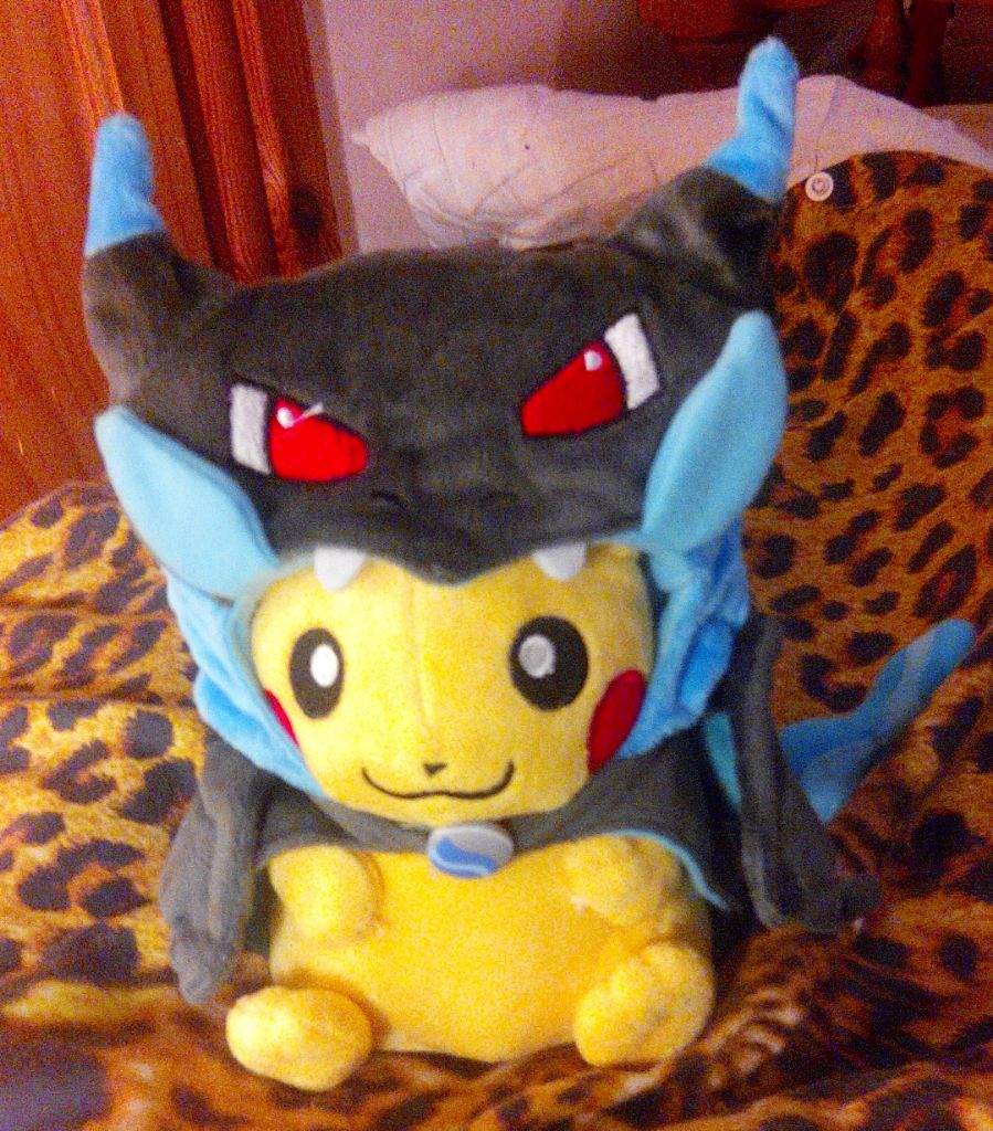 pikachu mega charizard x plush