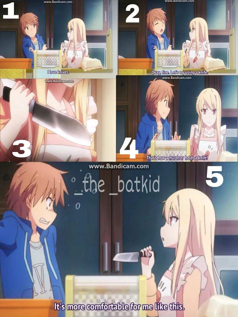 How to hold a knife the right way.🔪 | Anime Amino