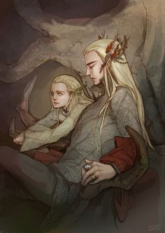 Thranduil and Baby Legolas | Books & Writing Amino