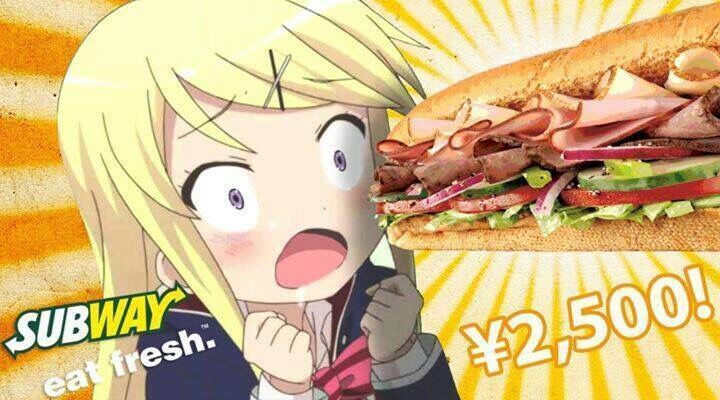 More related anime girl eating a sandwich.