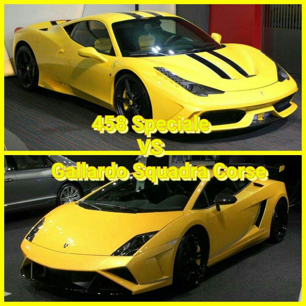 Ferrari 458 Speciale Vs Lamborghini Gallardo Squadra Corse