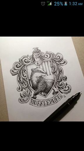 Hufflepuff drawing | Harry Potter Amino