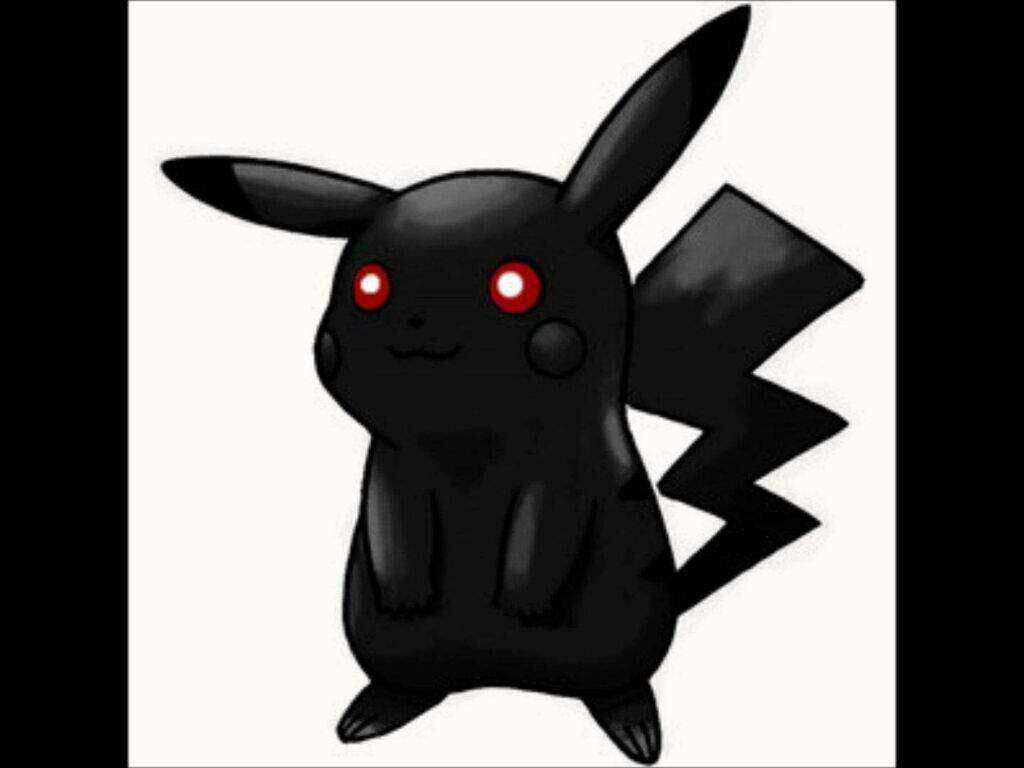 black pikachu toy