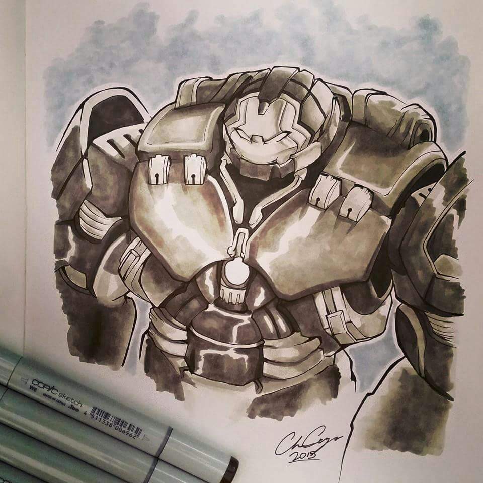 Hulkbuster Sketch | Comics Amino