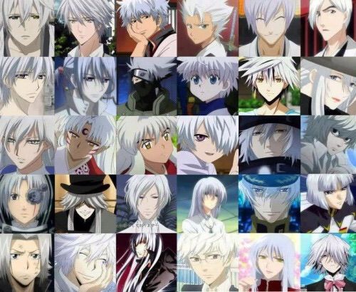 favorite white haired character  anime amino