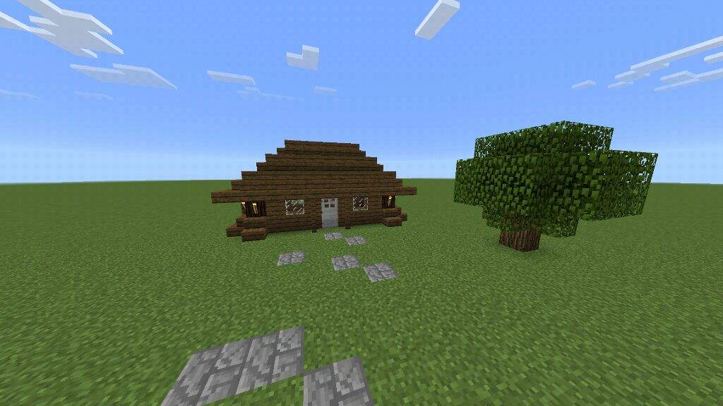 ⬜How to transfer A Dirt House to a Hut⬜ | Minecraft Amino