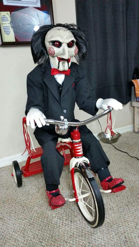 From the collection Billy the Saw puppet. | Horror Amino