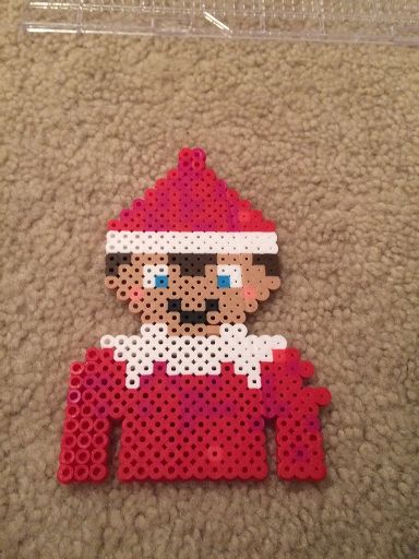 Elf on the Shelf with Perler Beads | Crafty Amino