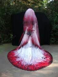 skull wedding dress