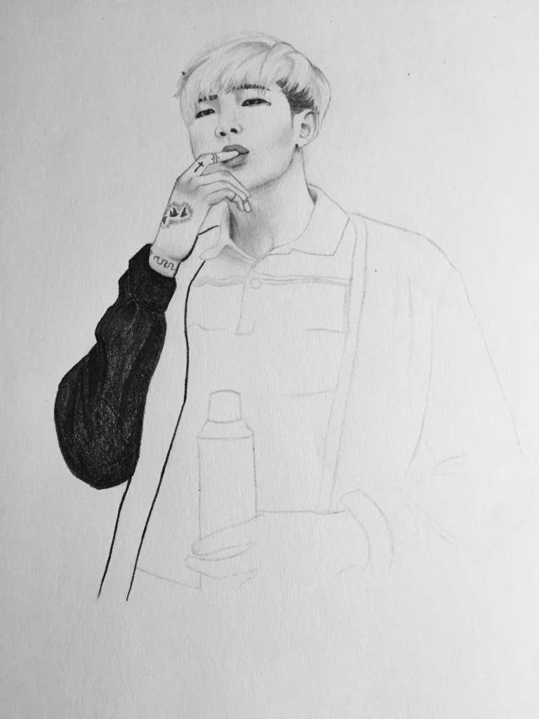 BTS- RAP MONSTER FANART | K-Pop Amino