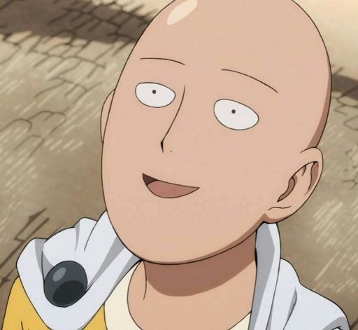 Saitama Smiling One Punch Man!