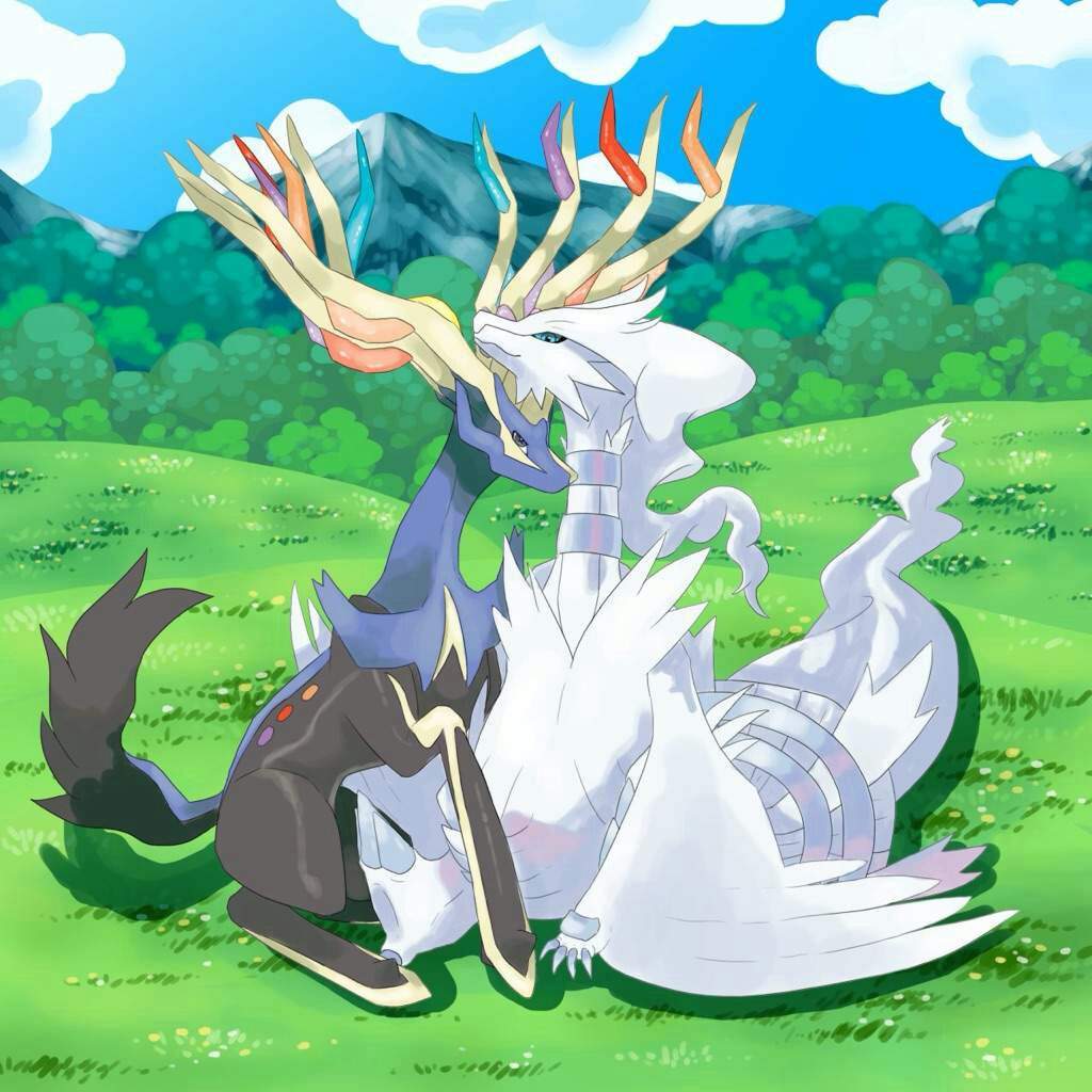 Reshiram x Zekrom or Reshiram x Xerneas.