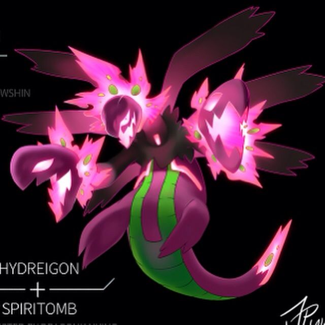 Hydreigon and Spiritomb Fusion | Pokémon Amino