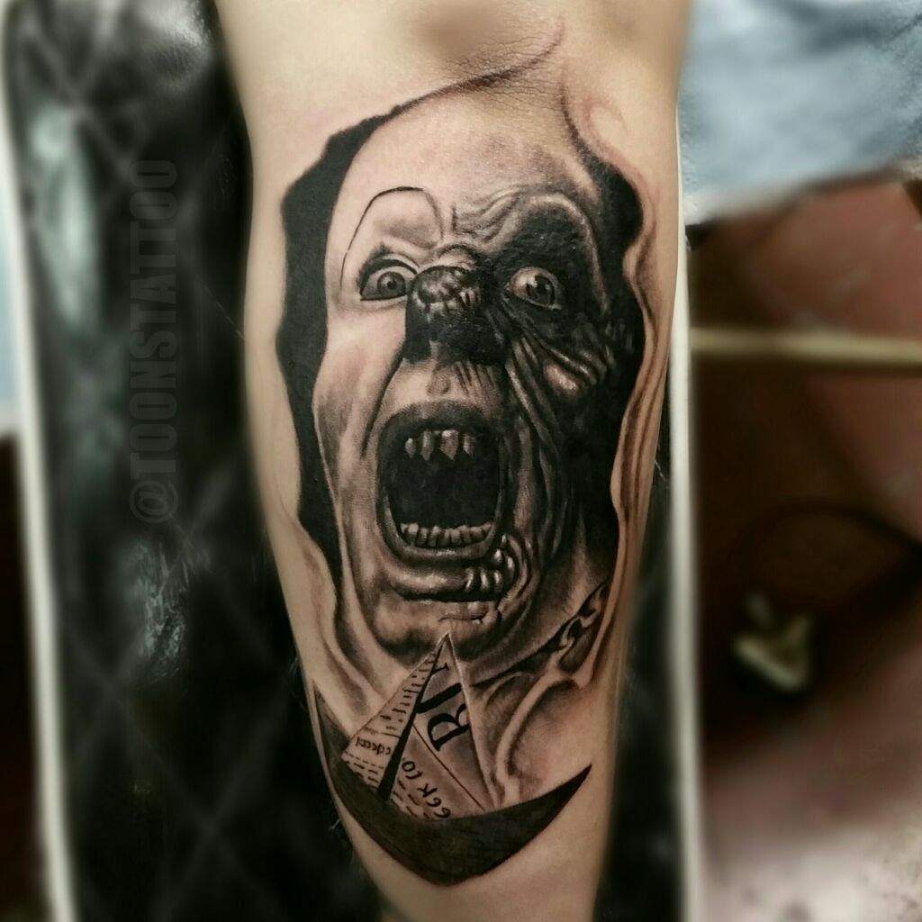 Pennywise tattoo I'm working on | Horror Amino