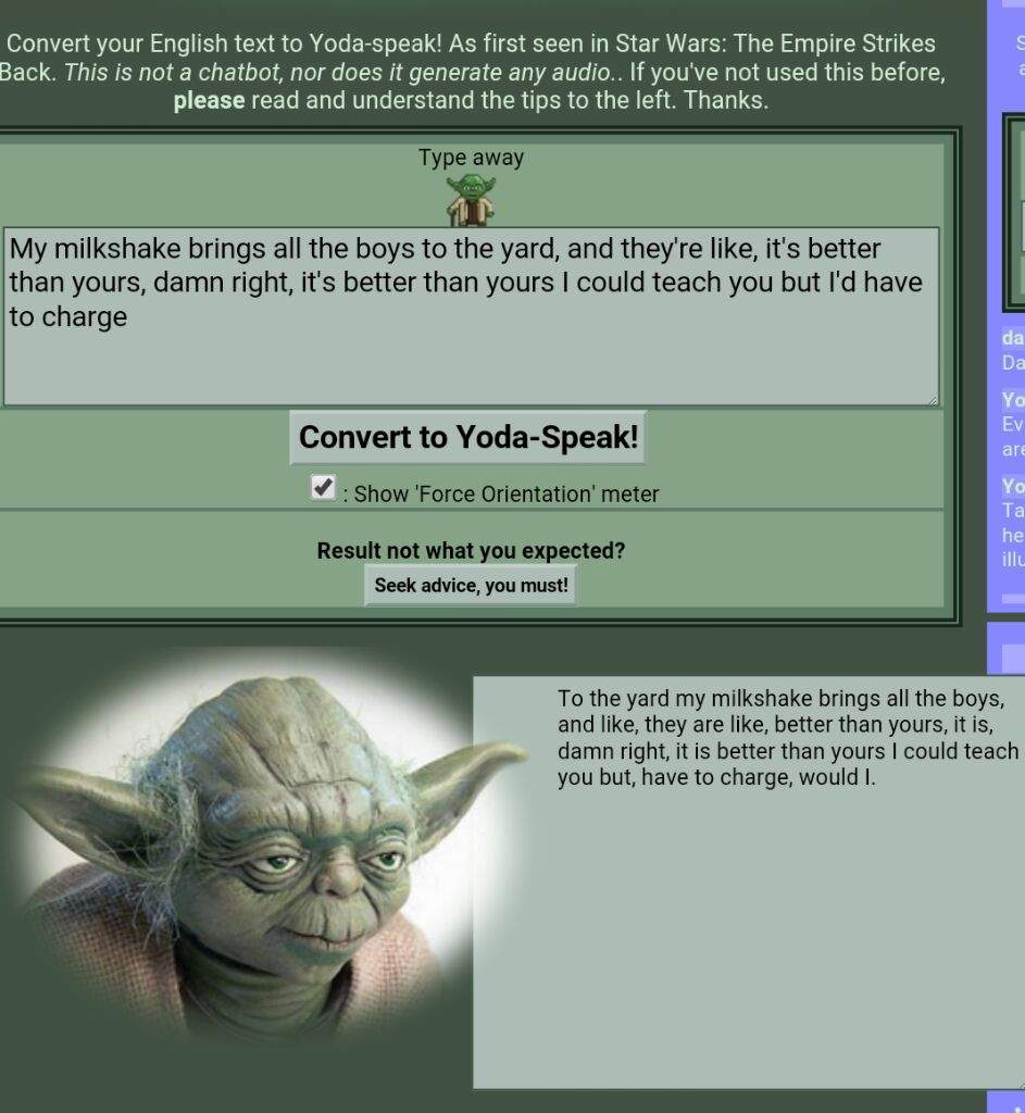 Yoda Speak Generator Star Wars Amino