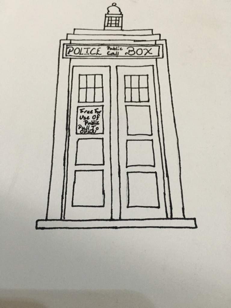 How to draw a tardis Doctor Who Amino