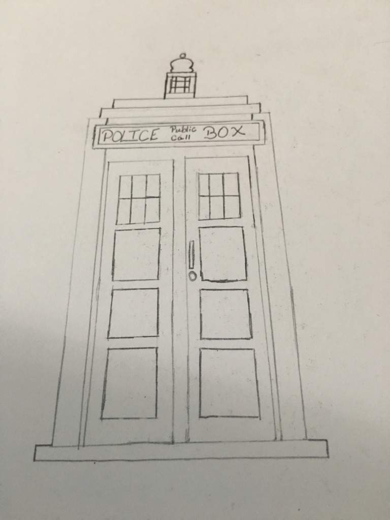 How to draw a tardis Doctor Who Amino