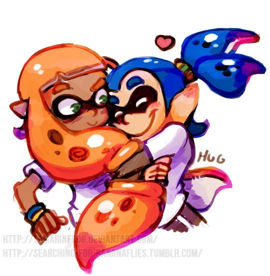 Inkling hugs | Splatoon Amino