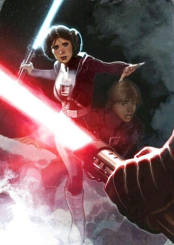 I Think Princess Leia Doesnt Know How To Use The Lightsaber