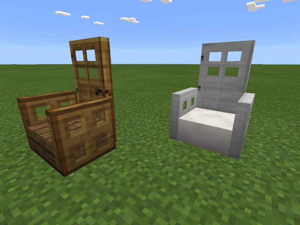 minecraft kitchen table and chair