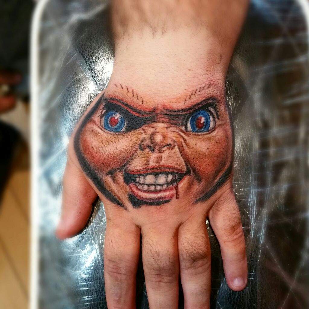 Chucky hand tattoo Horror Amino