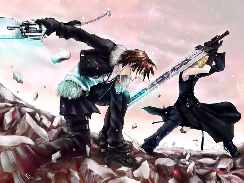 Cloud "EX-SOLDIER" Vs Squall "SeeDs Merc" .