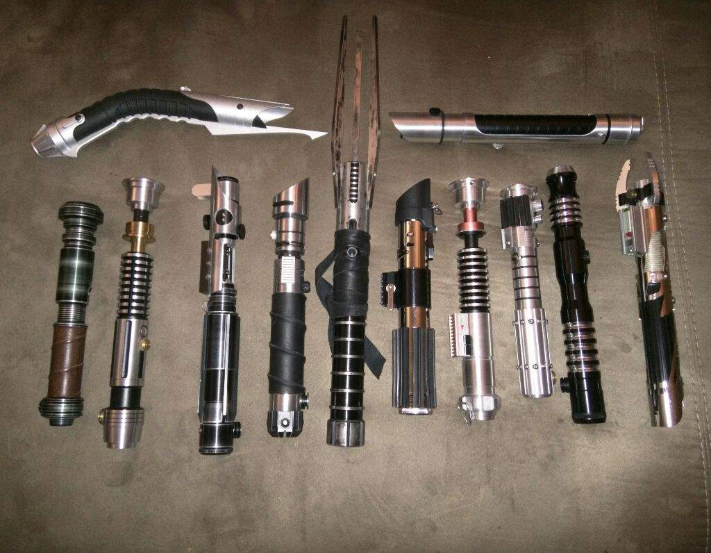 my lightsaber collection