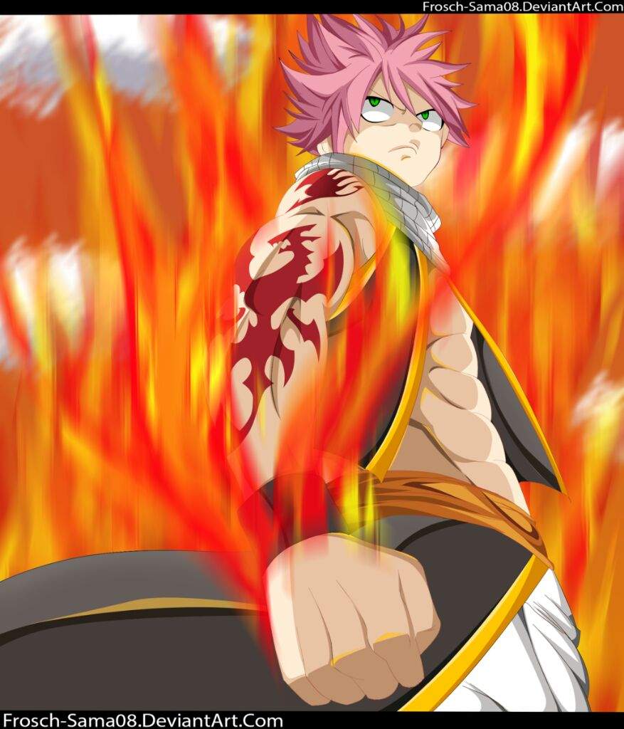 Natsu is in Fire Dragon King Mode and is extremely strong and has Igneel&ap...