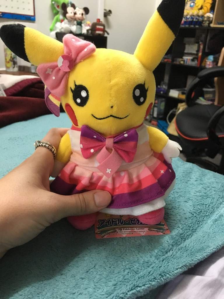 idol pikachu plush