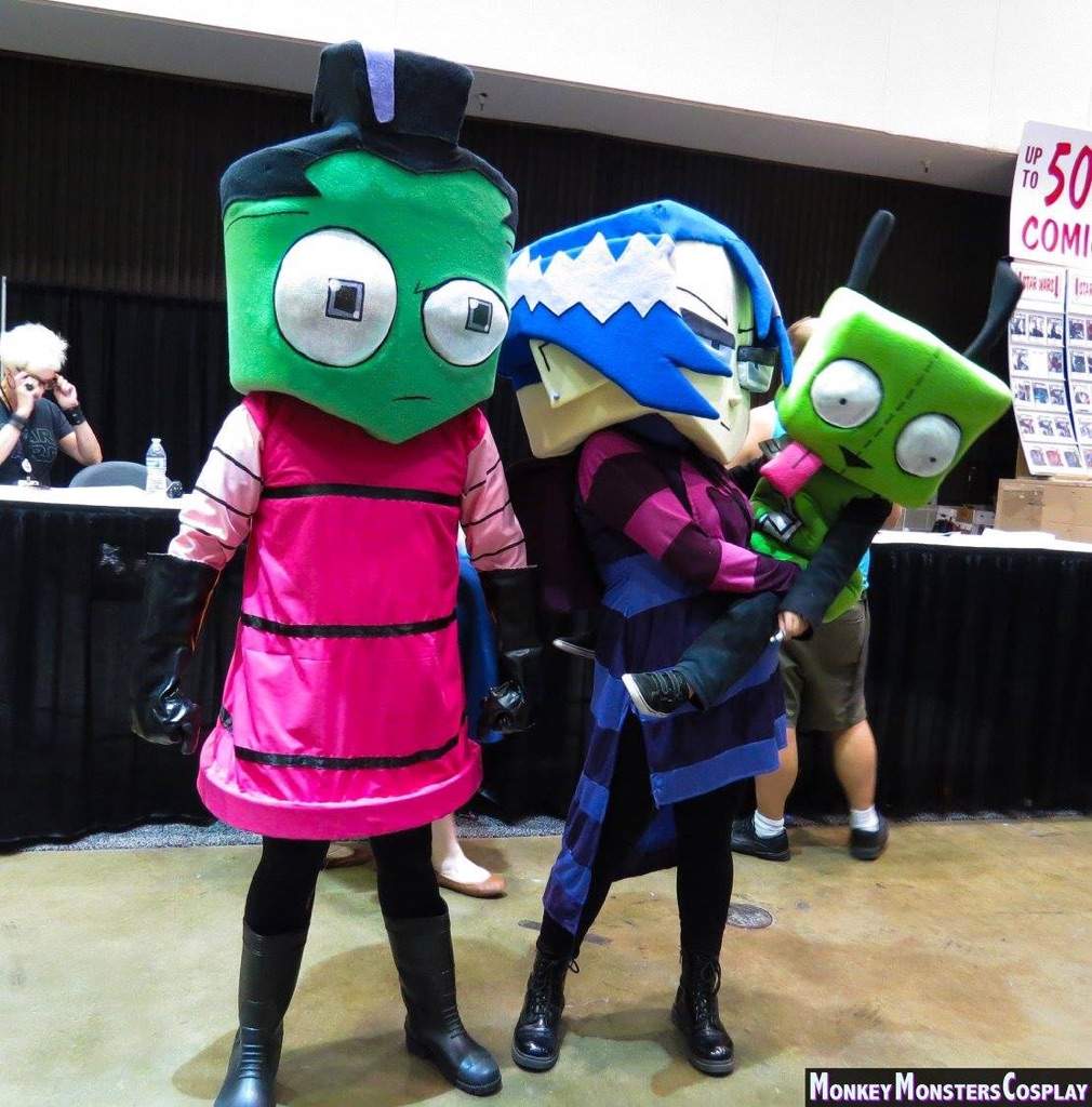 Our Invader ZIM, Invader TAK, and GIR cosplay from Stan Lee's Comikaze...