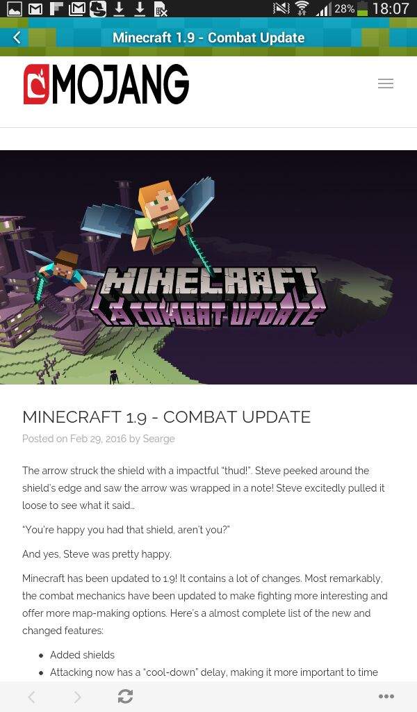 minecraft 1.9 news